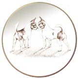 Laurelwood Plate Chihuahua Dog Picture