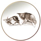Shetland Sheepdog Laurelwood Dog Plate