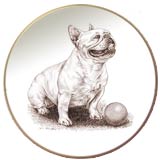 French Bulldog Laurelwood Dog Plate